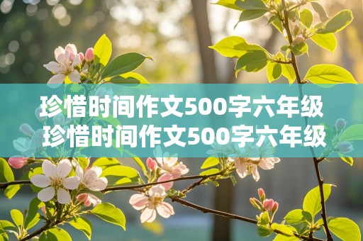 珍惜时间作文500字六年级 珍惜时间作文500字六年级加小说里的关于时间的句子