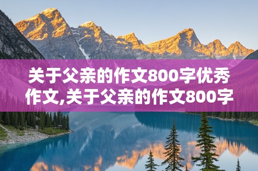 关于父亲的作文800字优秀作文,关于父亲的作文800字优秀作文初中