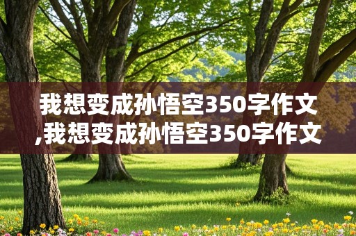 我想变成孙悟空350字作文,我想变成孙悟空350字作文四年级