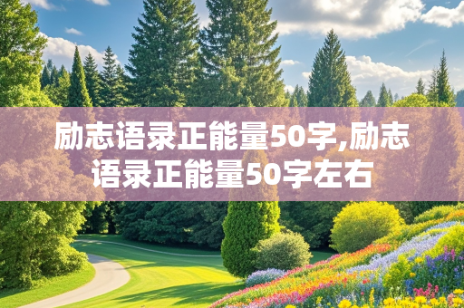 励志语录正能量50字,励志语录正能量50字左右