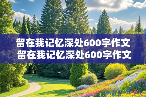 留在我记忆深处600字作文 留在我记忆深处600字作文,小学生活中