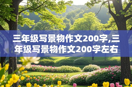 三年级写景物作文200字,三年级写景物作文200字左右