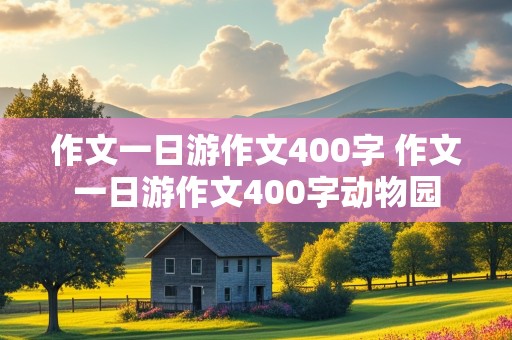 作文一日游作文400字 作文一日游作文400字动物园