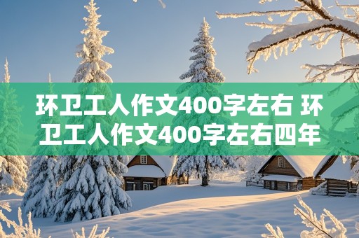 环卫工人作文400字左右 环卫工人作文400字左右四年级