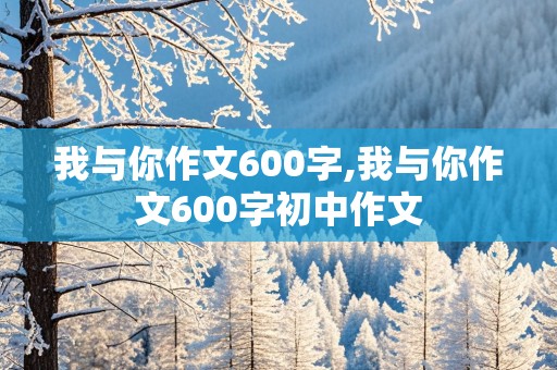 我与你作文600字,我与你作文600字初中作文