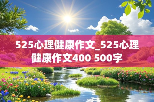 525心理健康作文_525心理健康作文400 500字