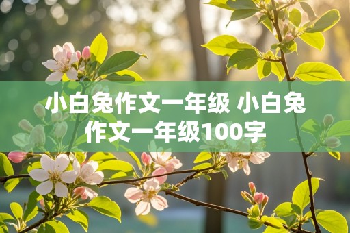 小白兔作文一年级 小白兔作文一年级100字