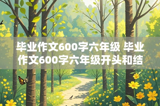 毕业作文600字六年级 毕业作文600字六年级开头和结尾