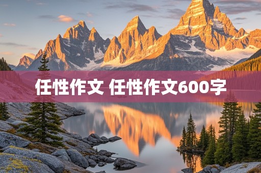 任性作文 任性作文600字