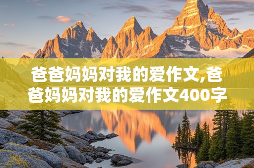 爸爸妈妈对我的爱作文,爸爸妈妈对我的爱作文400字