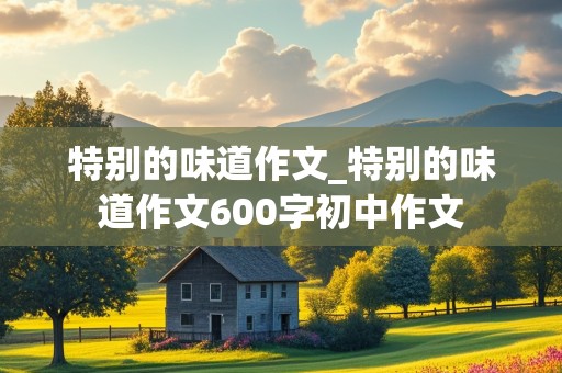 特别的味道作文_特别的味道作文600字初中作文