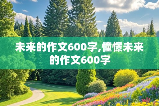 未来的作文600字,憧憬未来的作文600字