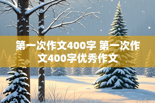 第一次作文400字 第一次作文400字优秀作文