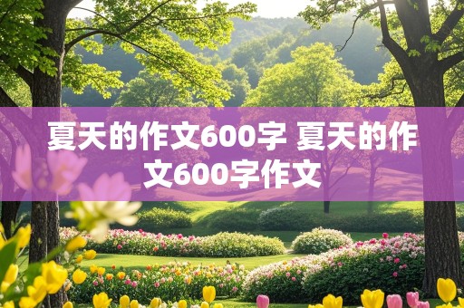 夏天的作文600字 夏天的作文600字作文