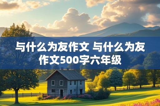 与什么为友作文 与什么为友作文500字六年级