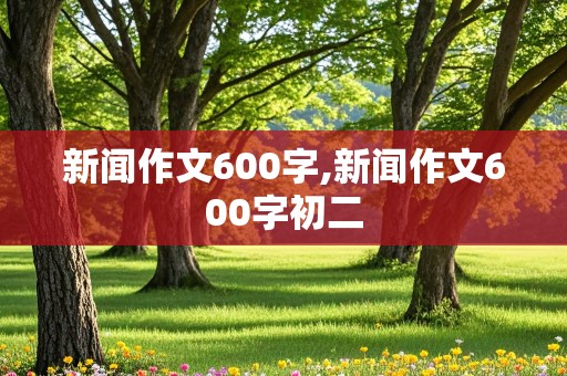 新闻作文600字,新闻作文600字初二