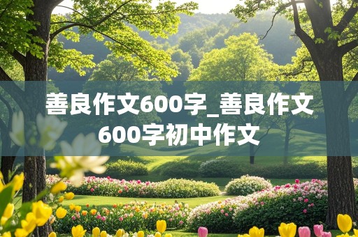 善良作文600字_善良作文600字初中作文