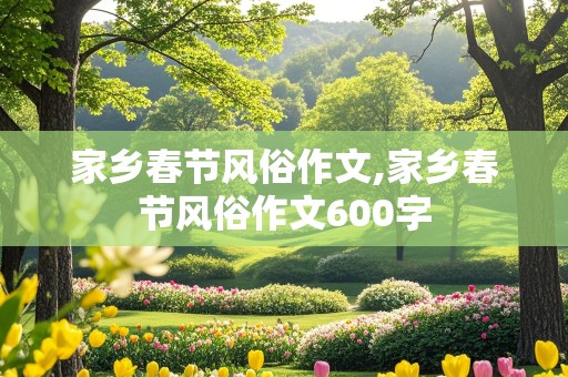 家乡春节风俗作文,家乡春节风俗作文600字