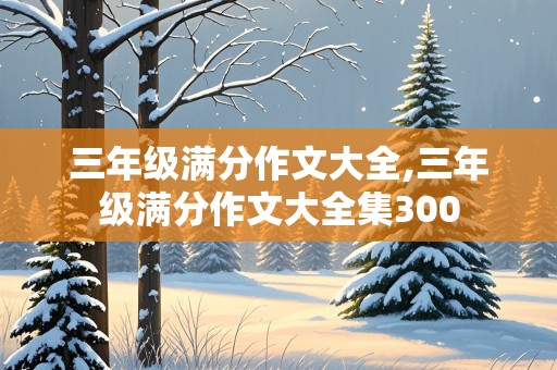 三年级满分作文大全,三年级满分作文大全集300