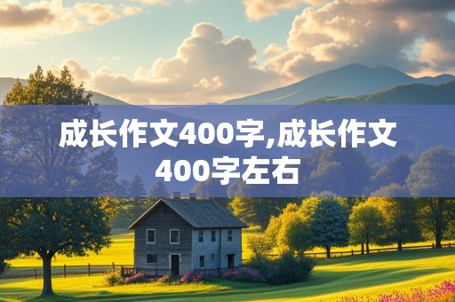 成长作文400字,成长作文400字左右