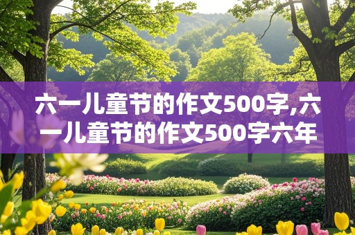 六一儿童节的作文500字,六一儿童节的作文500字六年级