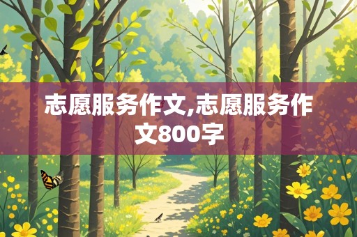 志愿服务作文,志愿服务作文800字