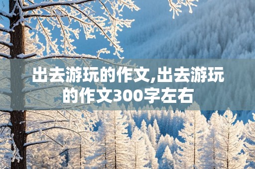 出去游玩的作文,出去游玩的作文300字左右