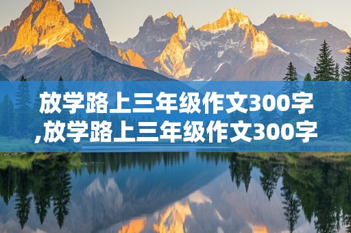 放学路上三年级作文300字,放学路上三年级作文300字左右