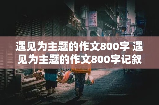 遇见为主题的作文800字 遇见为主题的作文800字记叙文