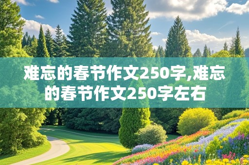 难忘的春节作文250字,难忘的春节作文250字左右