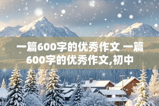 一篇600字的优秀作文 一篇600字的优秀作文,初中