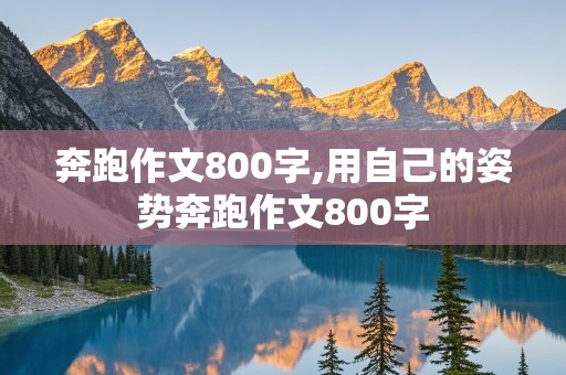 奔跑作文800字,用自己的姿势奔跑作文800字