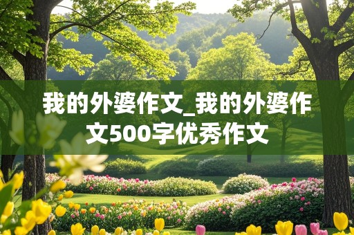 我的外婆作文_我的外婆作文500字优秀作文