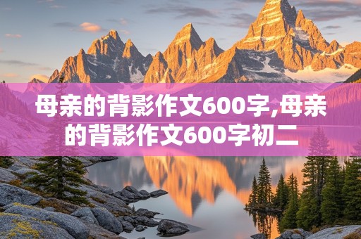 母亲的背影作文600字,母亲的背影作文600字初二