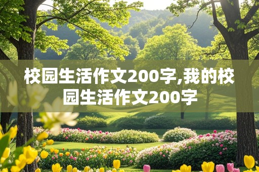 校园生活作文200字,我的校园生活作文200字