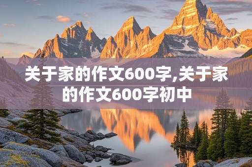 关于家的作文600字,关于家的作文600字初中