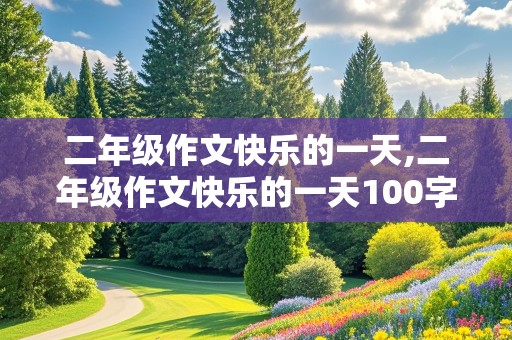 二年级作文快乐的一天,二年级作文快乐的一天100字