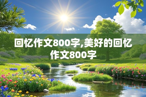 回忆作文800字,美好的回忆作文800字