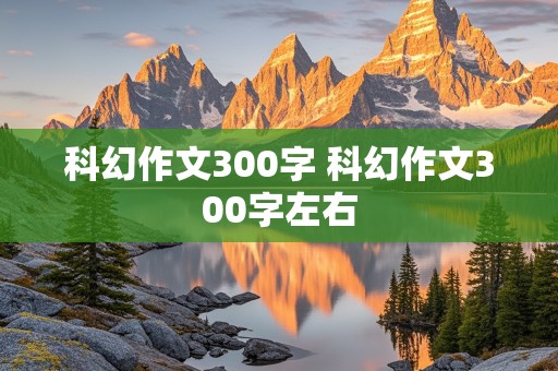 科幻作文300字 科幻作文300字左右