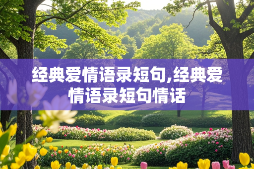 经典爱情语录短句,经典爱情语录短句情话