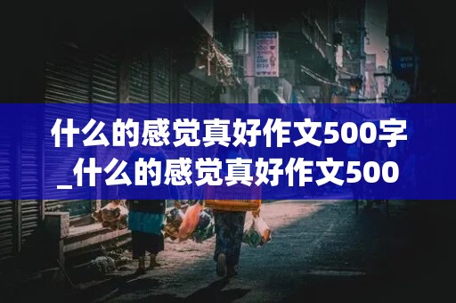 什么的感觉真好作文500字_什么的感觉真好作文500字作文