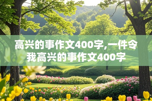 高兴的事作文400字,一件令我高兴的事作文400字