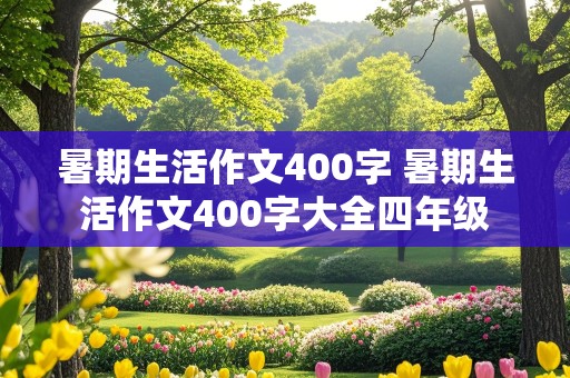 暑期生活作文400字 暑期生活作文400字大全四年级