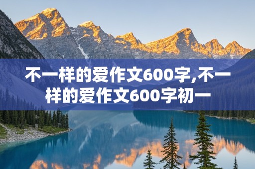 不一样的爱作文600字,不一样的爱作文600字初一