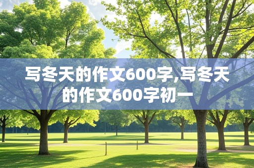 写冬天的作文600字,写冬天的作文600字初一