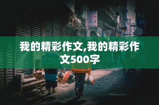 我的精彩作文,我的精彩作文500字