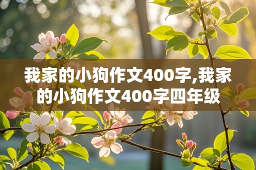 我家的小狗作文400字,我家的小狗作文400字四年级