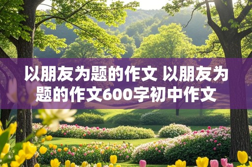 以朋友为题的作文 以朋友为题的作文600字初中作文