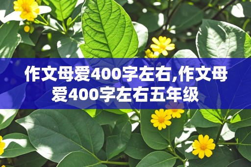 作文母爱400字左右,作文母爱400字左右五年级