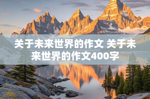 关于未来世界的作文 关于未来世界的作文400字